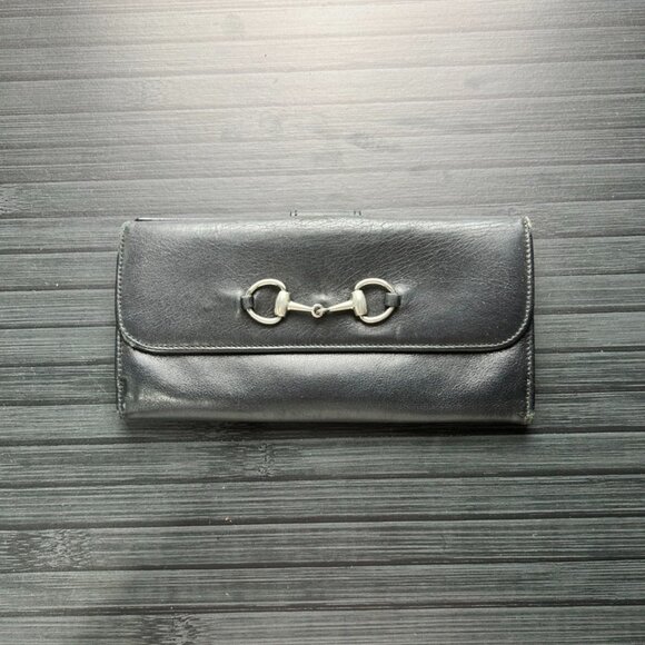 Gucci Leather horsebit Lock Wallet Authentic|Used - Picture 1 of 4